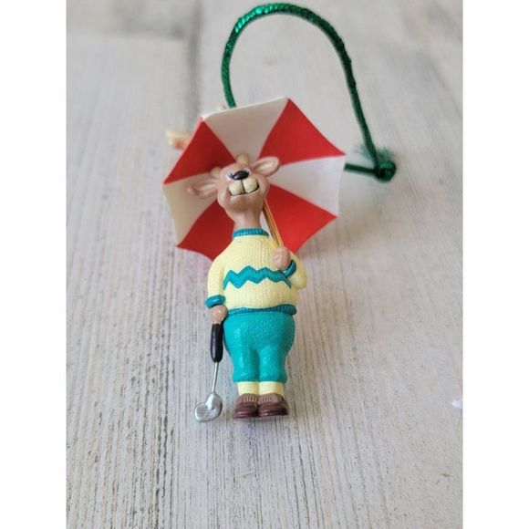 Hallmark reindeer Pro 1994 ornament Xmas golfing golf - Picture 2 of 6